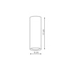 Oczko sufitowe Manacor 17cm czarne (LP-232/1D - 170 czarne) - Light Prestige