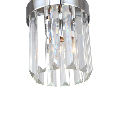 Lampa wisząca Vetro 1 chrom, elegancka i funkcjonalna (LP-2910/1P CH) - Light Prestige