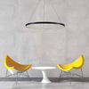 Lampa wisząca Ring Ø 66, średnia z regulacją barwy światła (LP-909/1P M BK CCT) - Light Prestige