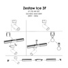 Zestaw szynowy 2m z 4 reflektorami GU10 w białym kolorze (LP-732 4W WH SET) - Light Prestige