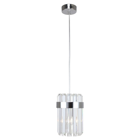 Lampa wisząca Vetro 1 chrom, elegancka i funkcjonalna (LP-2910/1P CH) - Light Prestige