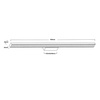 Kinkiet Aqua LED 92 cm czarny IP44 CCT (LP-987/1W L BK) - Light Prestige