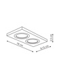 Biały punktowy reflektor podtynkowy Metis 2 (LP-2780/2RS WH) - Light Prestige