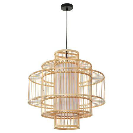 Lampa wisząca Stela z rattanu, 1xE27 - elegancja w najczystszej formie (LP-2026/1P) - Light Prestige