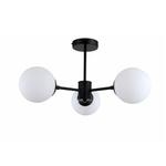Lampa wisząca Roma 3 w eleganckiej czerni (LP-1345/3P BK) - Light Prestige