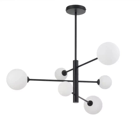 Elegancka lampa wisząca w kolorze czarnym, idealna do każdego wnętrza (LP-002/6P BK) - Light Prestige