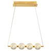 Lampa wisząca Brillant 4 LED w kolorze złotym (LP-3303/4L GD) - Light Prestige