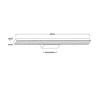 Kinkiet Aqua 66,5 cm, czarny, IP44, LED CCT (LP-987/1W M BK) - Light Prestige