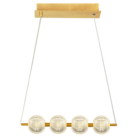 Lampa wisząca Brillant 4 LED w kolorze złotym (LP-3303/4L GD) - Light Prestige