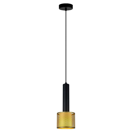 Lampa wisząca Amo złoto-czarna 1xE27 (LP-0702/1P GD) – Light Prestige
