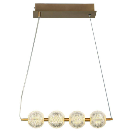 Lampa wisząca Diamond 4 LED CCT w kolorze złotym (LP-2202/4L GD) - Light Prestige