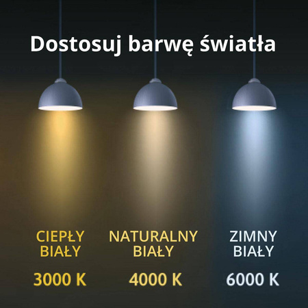 Lampa sufitowa Ibros CCT LED czarna IP44 24W (LP-7001/1C BK-93 24 CCT) - Light Prestige