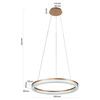 Lampa wisząca Midway Cristal w eleganckim wydaniu (LP-033/1P S GD Cristal Triangle) - Light Prestige