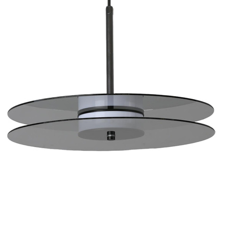 Szklana lampa wisząca duża Casy dymna LED CCT (LP-3176/1P L SM) - Light Prestige