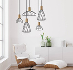 Szukasz eleganckiego oświetlenia? Wisząca lampa GU10 mała w kolorze czarnym (LP-1221/1P S BK) - Light Prestige