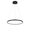 Lampa wisząca Ring Ø 40 cm z regulacją barwy światła (LP-909/1P S BK CCT) - Light Prestige