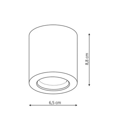 Oprawa natynkowa Faro czarna IP65 (LP-6510/1SM BK) - Light Prestige