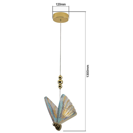 Lampa wisząca Mariposa w kolorze (LP-1715/1P color) - Light Prestige