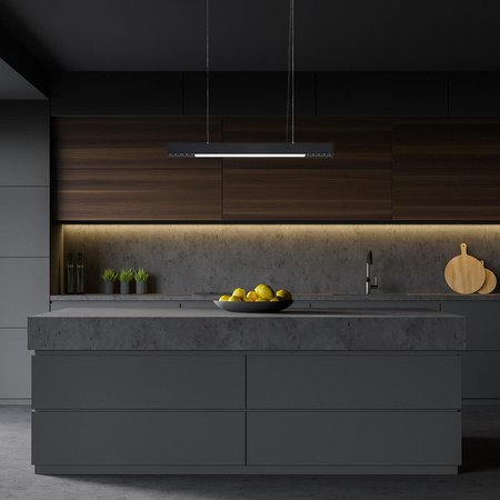 Lampa wisząca Cali M LED CCT Tuya czarna (LP-1301/1P M BK Smart) - Light Prestige