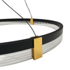 Lampa wisząca Plum 1 LED CCT czarna duża (LP-0407/1P L BK Triangle) - Light Prestige