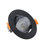 Ruchome oczko podtynkowe LED CCT w kolorze czarnym (LP-1506/1RS BK) - Light Prestige