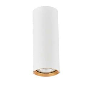 Oczko Manacor w białym i złotym wykończeniu, 13 cm (LP-232/1D - 130 WH/GD) - Light Prestige