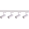 Zestaw szynowy 2m z 4 reflektorami GU10 w białym kolorze (LP-732 4W WH SET) - Light Prestige