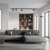 Elegancki komplet oświetleniowy w kolorze czarnym (LP-787 SET 1F BK) - Light Prestige