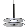 Szklana lampa wisząca Casy dymna LED CCT (LP-3176/1P S SM) - Light Prestige