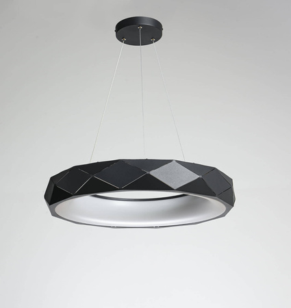 Elegancka lampa wisząca Reus LED w kolorze czarnym (LP-8069/1P LED BK) - Light Prestige