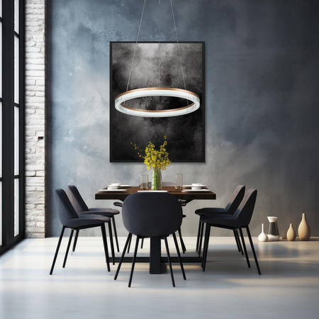 Lampa wisząca Cristal Triangle XL - elegancja w świetle (LP-033/1P L GD Cristal Triangle) - Light Prestige