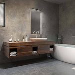 Kinkiet NEVADA L w kolorze czarnym, klasa IP44 (LP-778/1W L BK) - Light Prestige