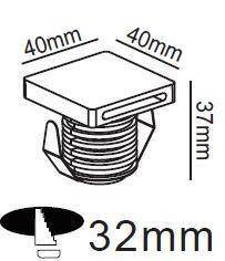 Oprawa schodowa LED Step z wyjątkowym designem (LP-0458 WH) - Light Prestige