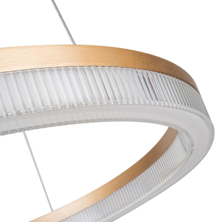 Lampa wisząca Midway Cristal w eleganckim wydaniu (LP-033/1P S GD Cristal Triangle) - Light Prestige