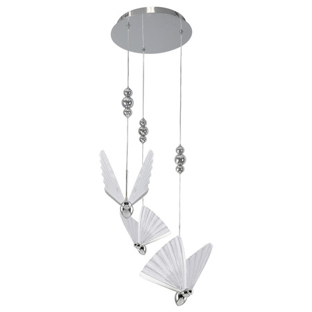 Lampa wisząca Mariposa 3 w chromie (LP-1715/3P CH) - Light Prestige