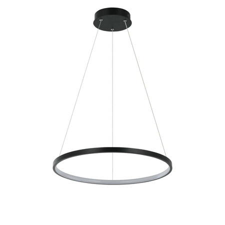 Lampa wisząca Ring Ø 40 cm z regulacją barwy światła (LP-909/1P S BK CCT) - Light Prestige