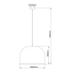 Lampa wisząca Kanso ratanowa 50 cm jasne drewno 1xE27 (LP-2025/1P 50 cm) - Light Prestige