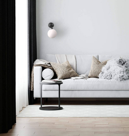 Kinkiet Dorado - eleganckie oświetlenie ścienne dla każdego wnętrza (LP-002/1W BK) - Light Prestige