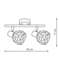 Lampa sufitowa Reus 2 - elegancka i funkcjonalna oświetlenie (LP-8069/2WS WH) - Light Prestige