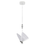 Lampa wisząca Mariposa 1 w chromie (LP-1715/1P CH) - Light Prestige
