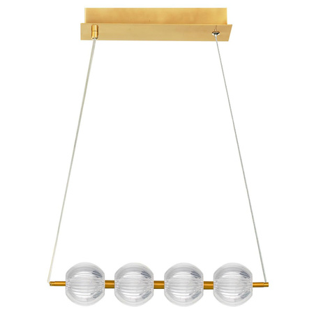 Lampa wisząca Brillant 4 LED w kolorze złotym (LP-3303/4L GD) - Light Prestige
