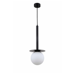 Lampa wisząca Roma 1, czarna elegancja do wnętrz (LP-1345/1P BK) - Light Prestige