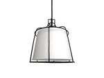 Lampa wisząca Dritto w białym kolorze, kompaktowa i elegancka (LP-123/1P S WH) - Light Prestige