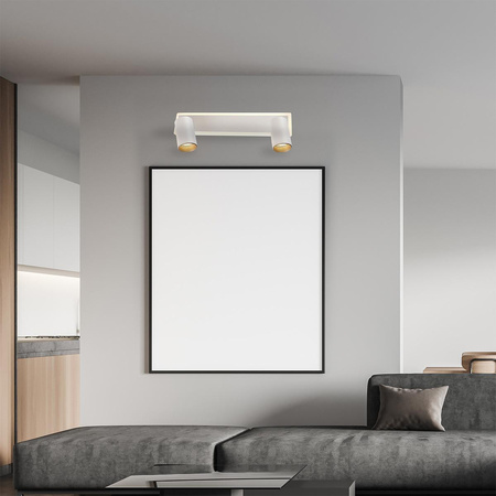 Lampa sufitowa Parma 2 z listwą – idealne oświetlenie do każdego wnętrza (LP-0612/2WS WH) - Light Prestige