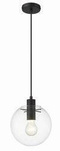 Lampa wisząca Puerto mała czarna (śr. 20 cm) - Light Prestige (LP-004/1P S BK)