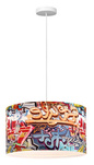 Lampa wisząca Graffiti - wyrazista i unikalna dekoracja do wnętrz (LP-077/1P Style) - Light Prestige