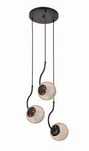 Lampa wisząca Hook 3 - elegancka czarna forma, idealna do każdego wnętrza (LP-125/3P BK) - Light Prestige