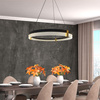 Lampa wisząca Plum 1 LED CCT czarna duża (LP-0407/1P L BK Triangle) - Light Prestige