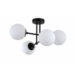 Lampa wisząca Roma 4 czarna elegancja (LP-1345/4P BK) - Light Prestige