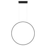 Lampa wisząca Mirror z regulacją CCT, duża, czarna (LP-999/1P L BK CCT) - Light Prestige